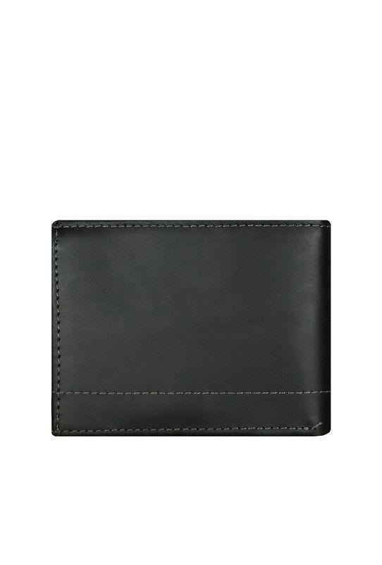Pack Hombre Billetera-Llavero  100% cuero natural negro  Riviera -2