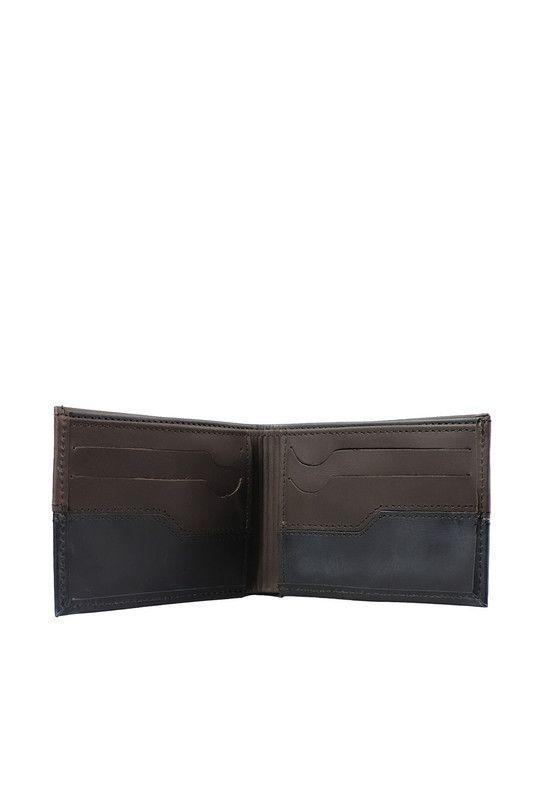 Billetera 100% cuero natural negro Preston Craftmen -2