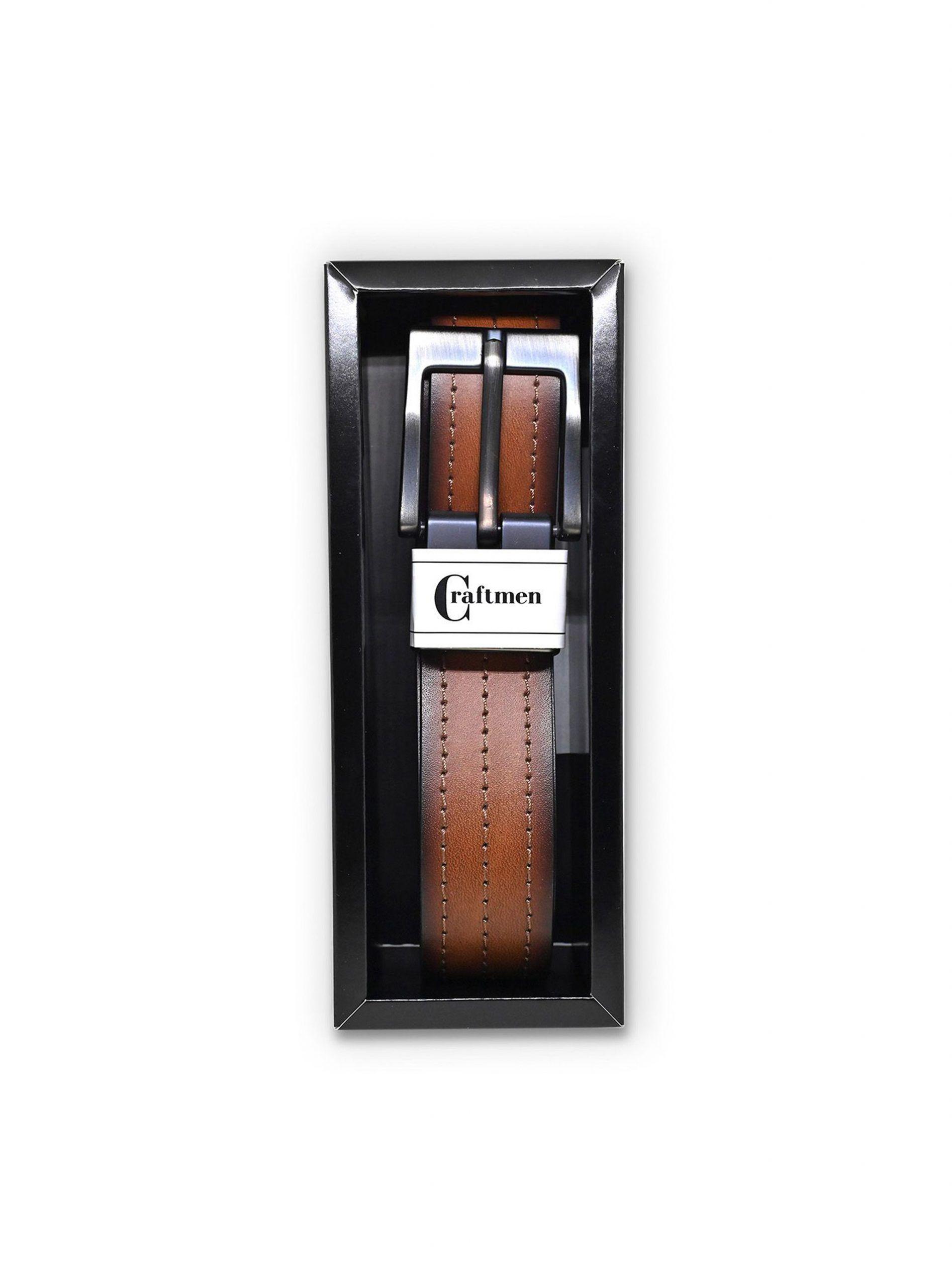 Cinturon Hombre 100% Cuero Café-2
