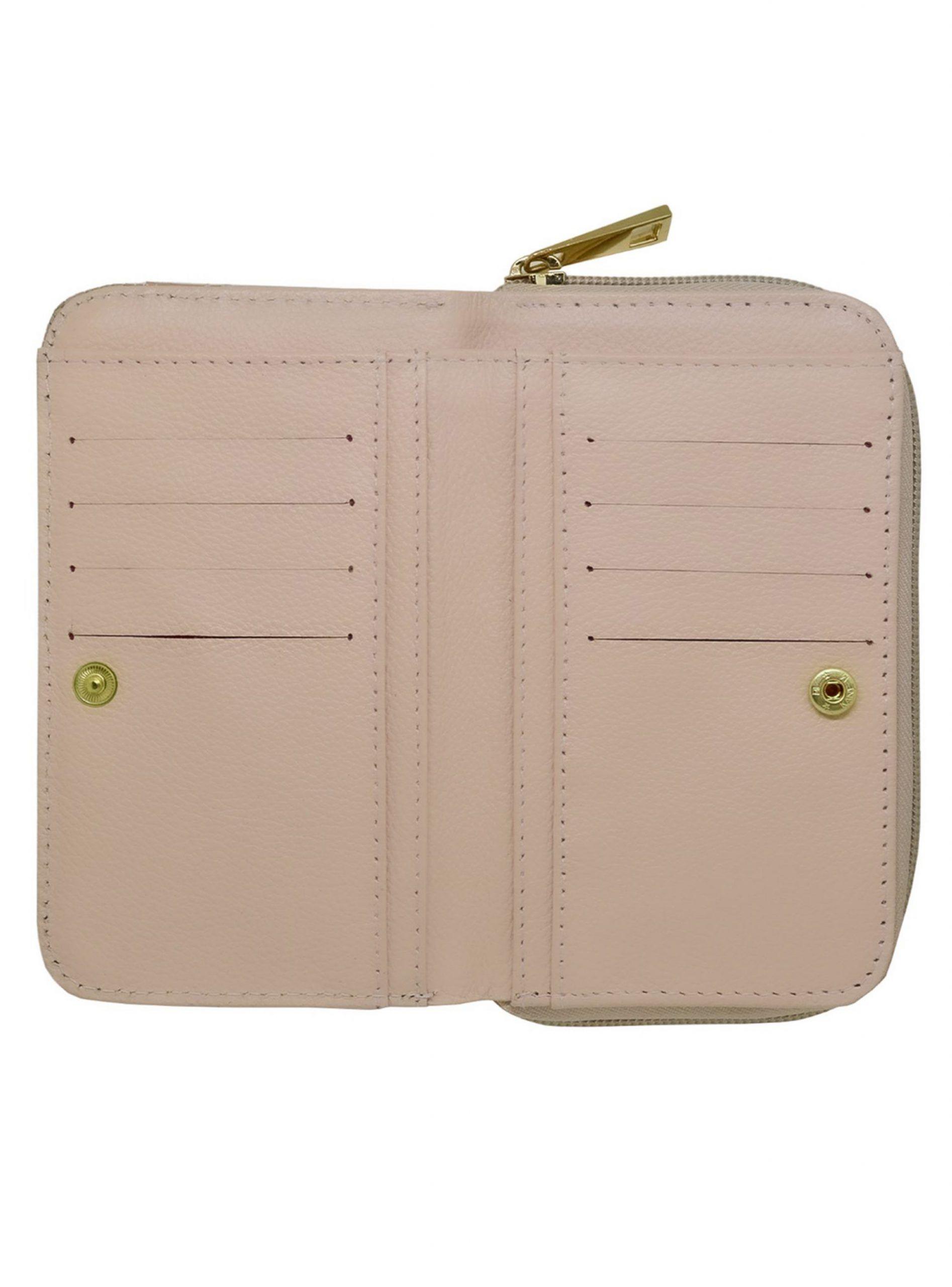 Billetera Mujer 100% Cuero Natural Genuino Nude-3