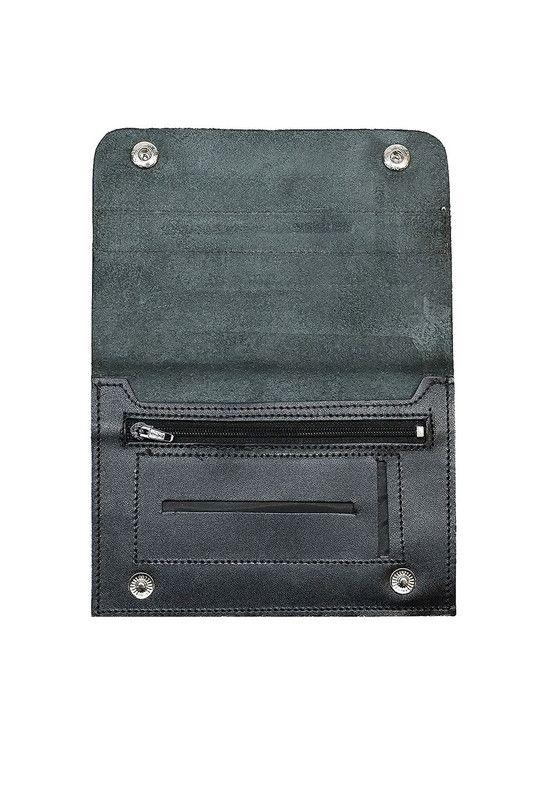 Tabaquera negro- burdeo 100% cuero natural Craftmen-2