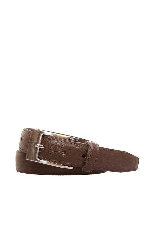 Cinturon Hombre 100% cuero natural negro MCC15-C Craftmen-0