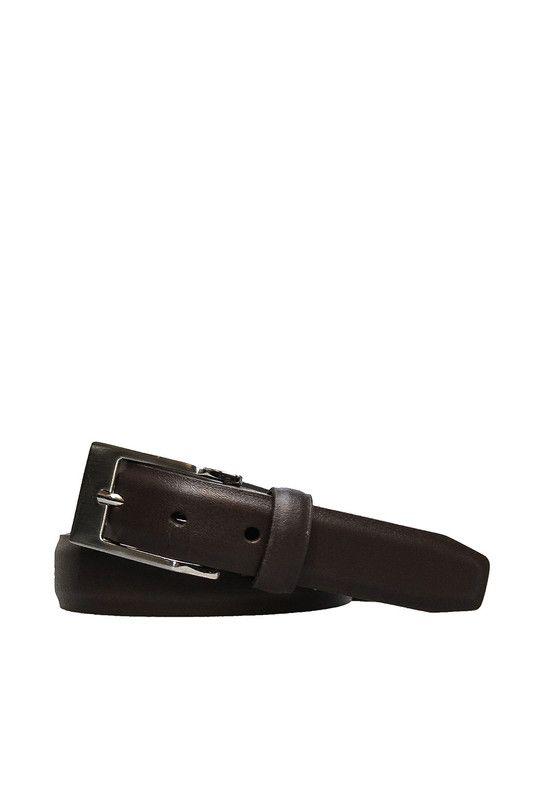Cinturon Hombre 100% cuero natural cafe Evans Craftmen-0