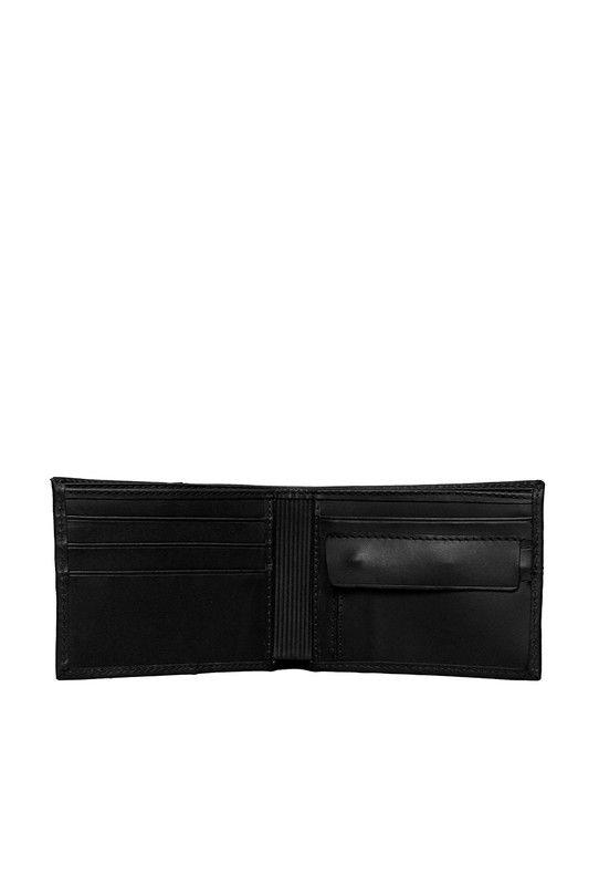Billetera 100% cuero natural negro  Norwich Craftmen  -2
