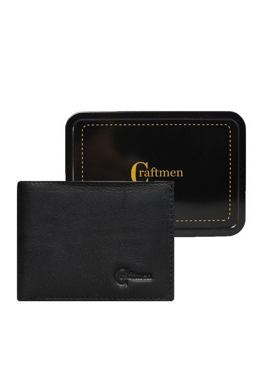 Billetera Hombre Ethan Craftmen 100% Cuero Natural  Negro  -3