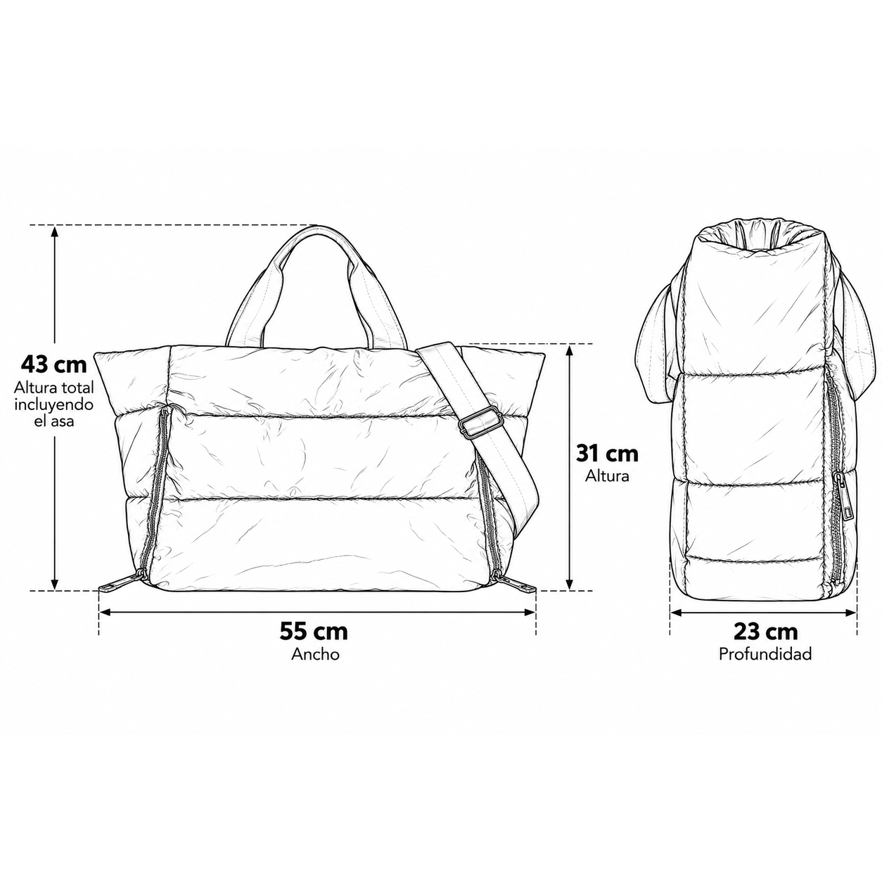 Bolso Deportivo Mova Mujer Nicoletta Plateado-1