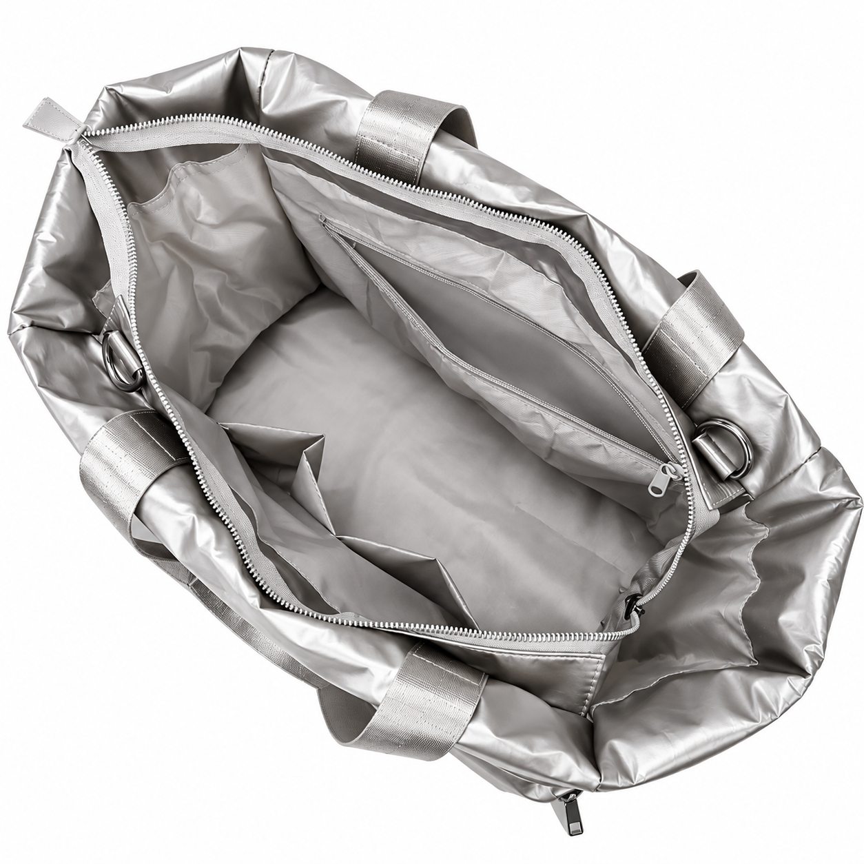 Bolso Deportivo Mova Mujer Nicoletta Plateado-3