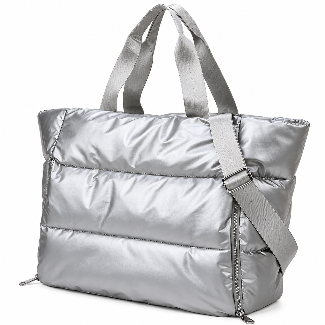 Bolso Deportivo Mova Mujer Nicoletta Plateado-5