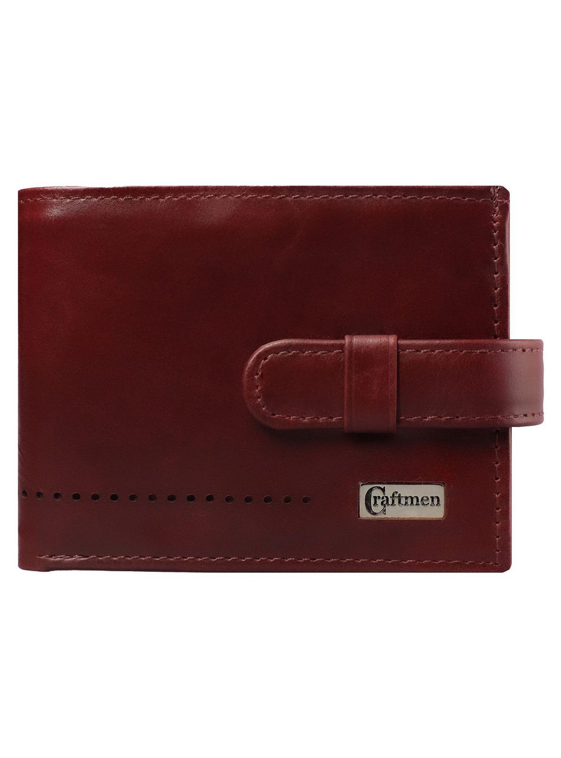 Billetera Craftmen con Lengüeta 100% cuero  genuino.-0