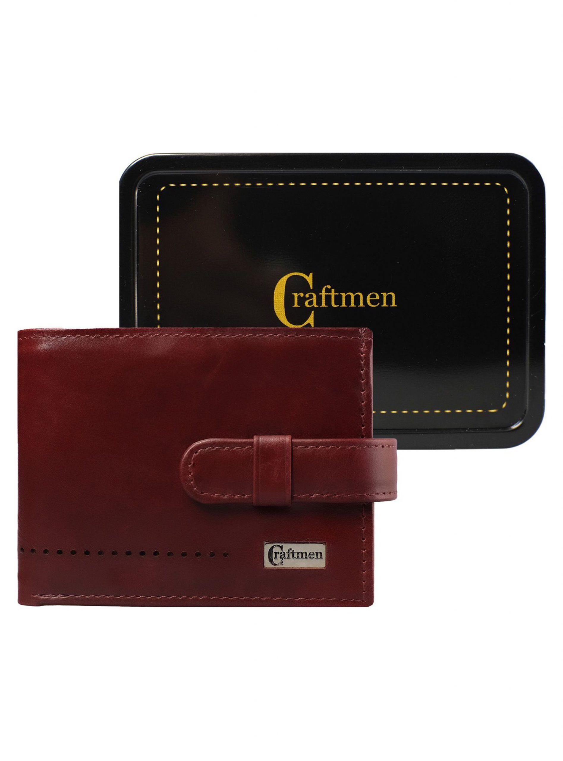 Billetera Craftmen con Lengüeta 100% cuero  genuino.-3