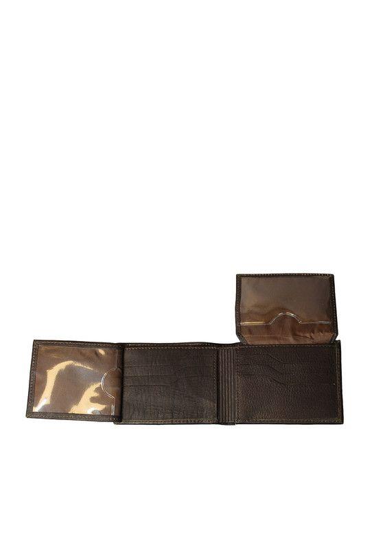 Billetera Hombre Jackson Craftmen 100% Cuero Natural  Cafe -3