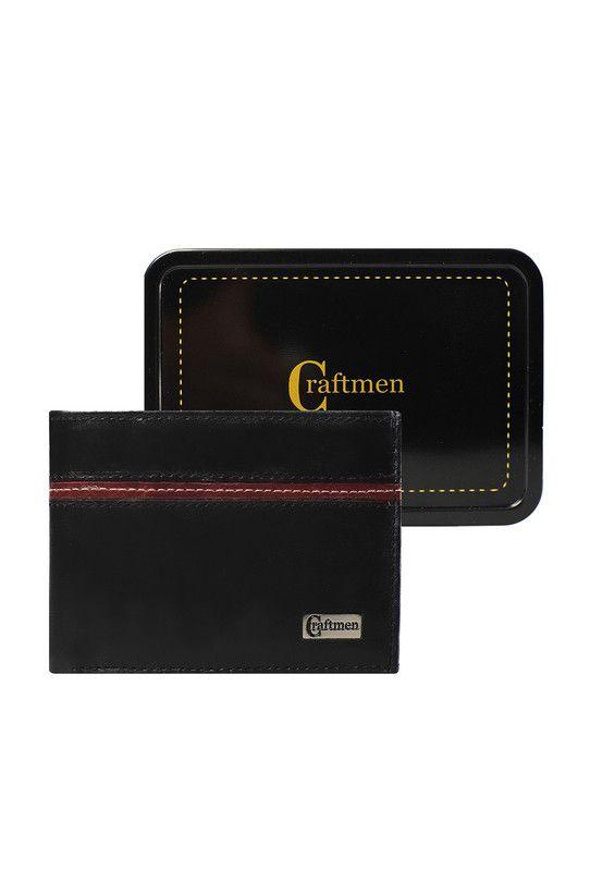 Billetera 100% cuero natural negro Oxford Craftmen -3