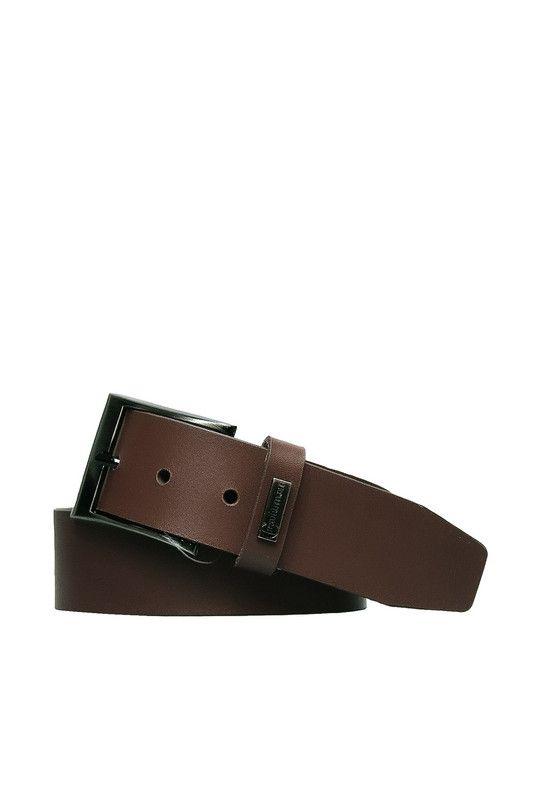 Cinturon Hombre 100% cuero natural cafe Turner Craftmen-0