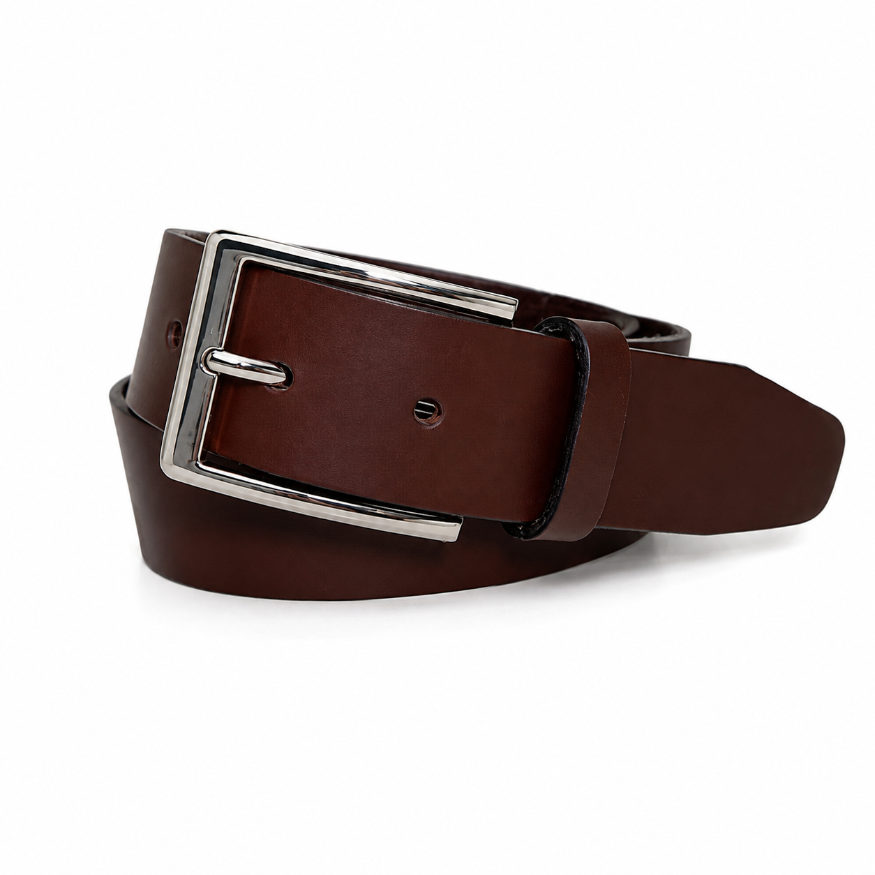 Cinturon Hombre 100% cuero natural cafe Turner Craftmen-0