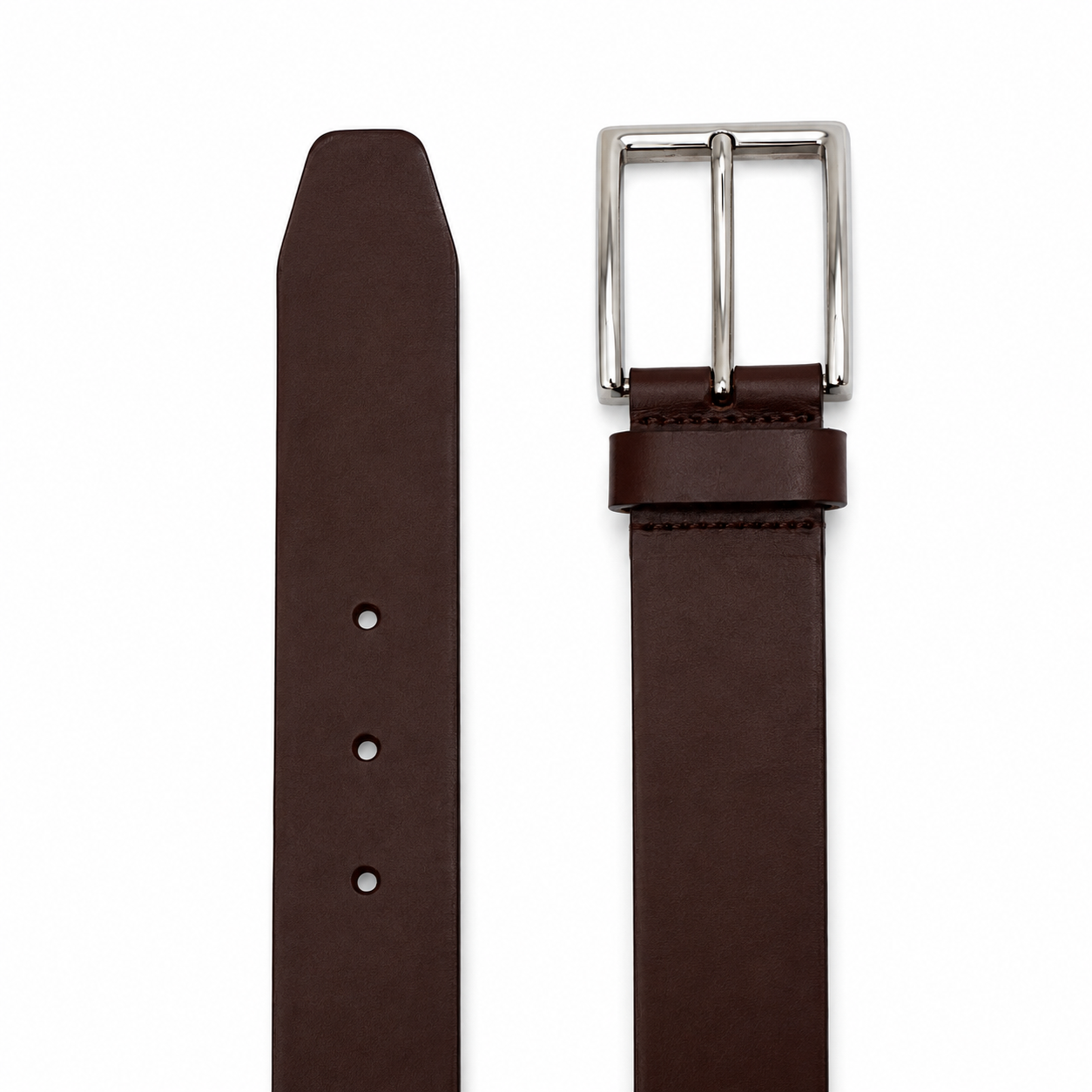 Cinturon Hombre 100% cuero natural cafe Turner Craftmen-1
