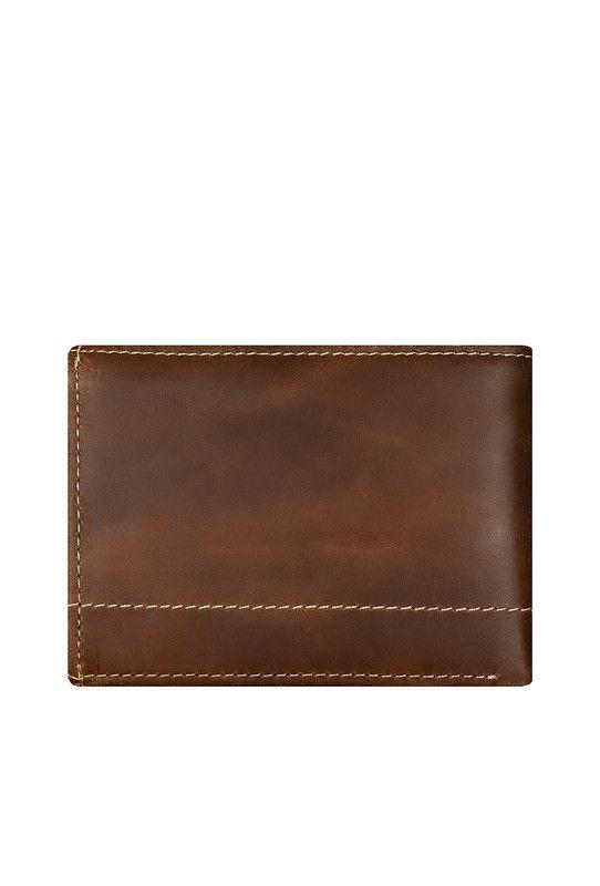 Pack Hombre Billetera-Llavero  100% cuero natural café claro  Riviera -2