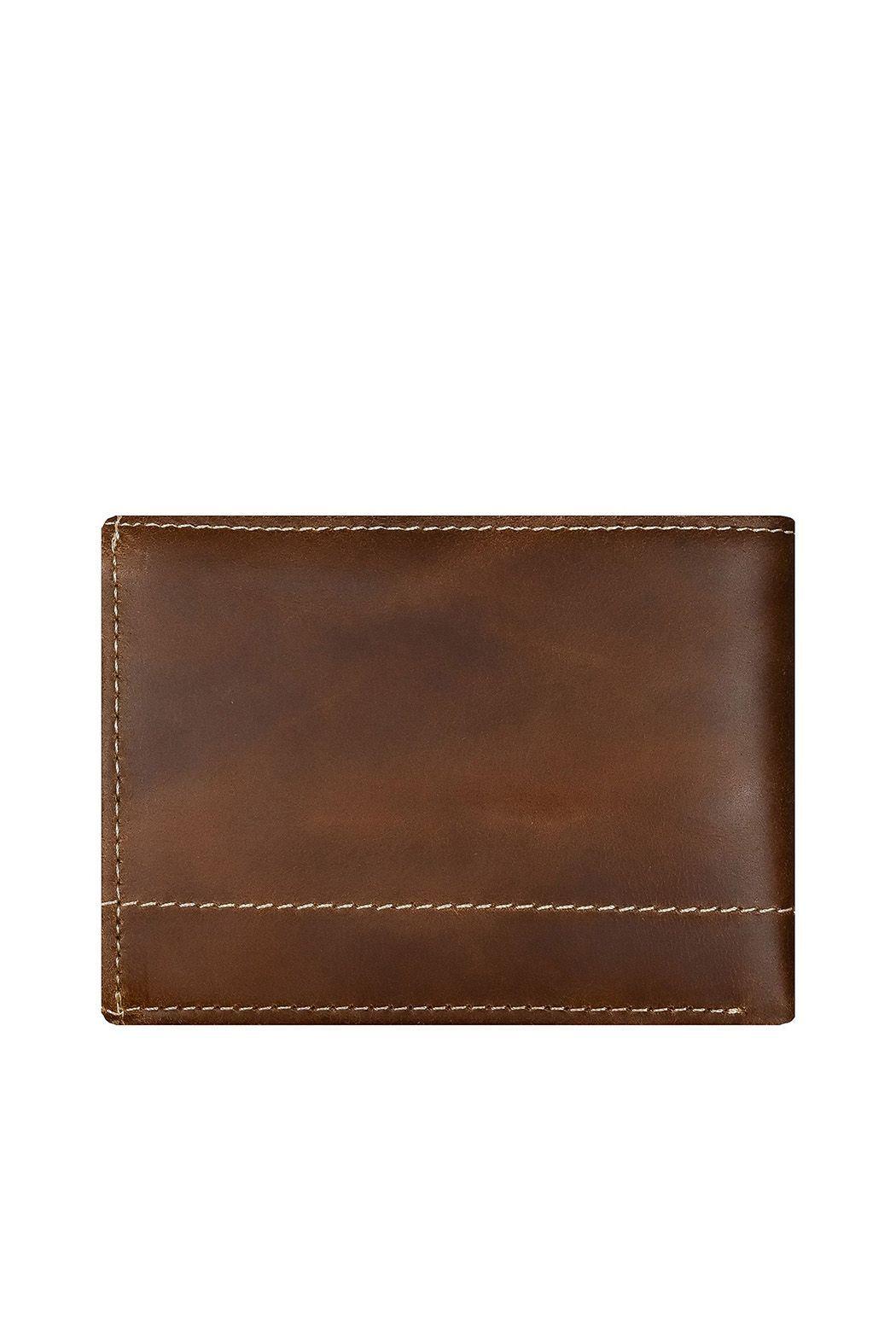 Pack Hombre Billetera-Llavero  100% cuero natural café claro  Riviera -2