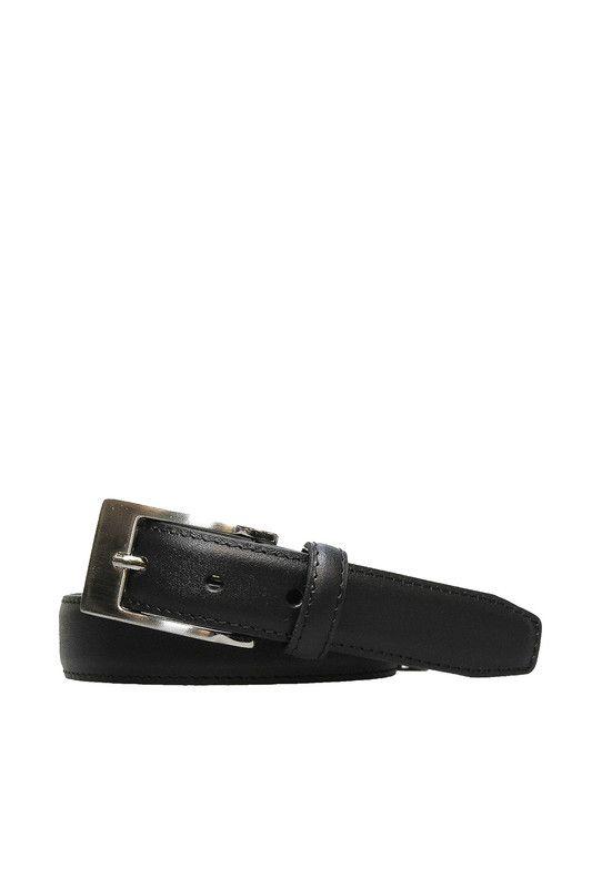Cinturon Hombre 100% cuero natural Negro  Wilson  Craftmen-0