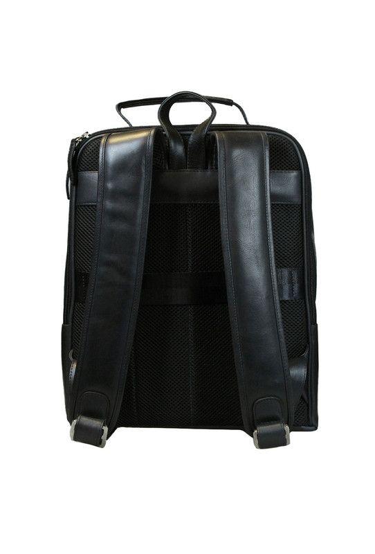 Mochila Notebook 15"  100% cuero natural negro Westminster Craftmen -2