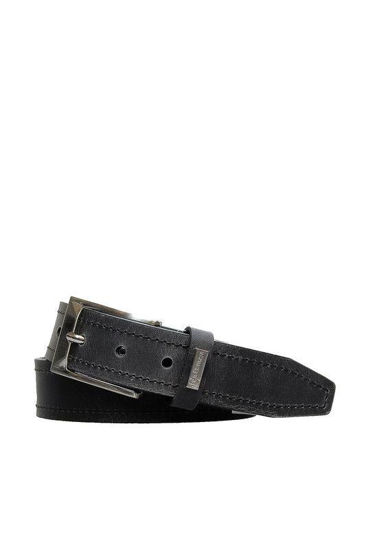 Cinturon Hombre 100% cuero natural negro Giulia Craftmen-0