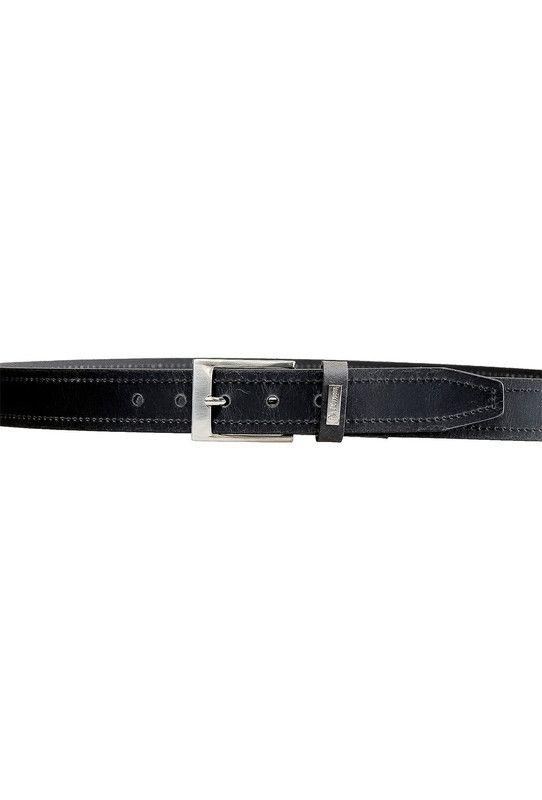 Cinturon Hombre 100% cuero natural negro Giulia Craftmen-1
