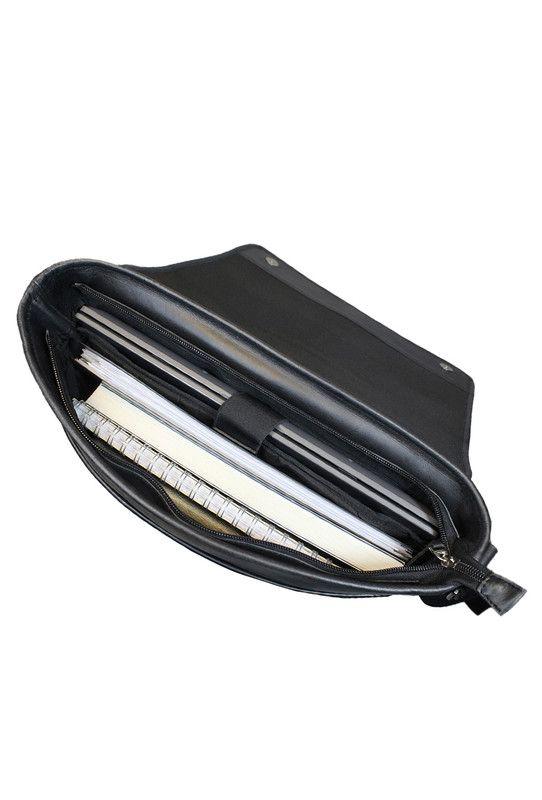 Morral Liuton negro Craftmen 100% cuero genuino -4