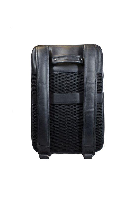Mochila notebook  negro  16"  100% cuero natural  Glasgow Craftmen -2