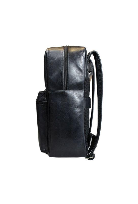 Mochila notebook  negro  16"  100% cuero natural  Glasgow Craftmen -3