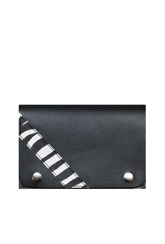 Tabaquera Negro Zebra 100% cuero natural Craftmen-0