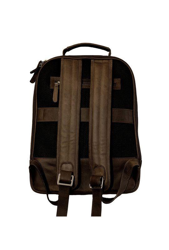Mochila Notebook 15"  100% cuero natural café  Gerad   Craftmen -2