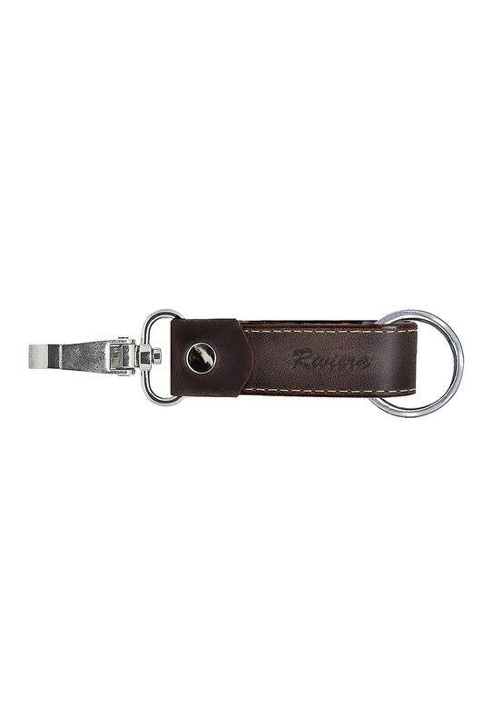 Pack Hombre  Billetera-Llavero, 100% Cuero Café-Beige Riviera-4