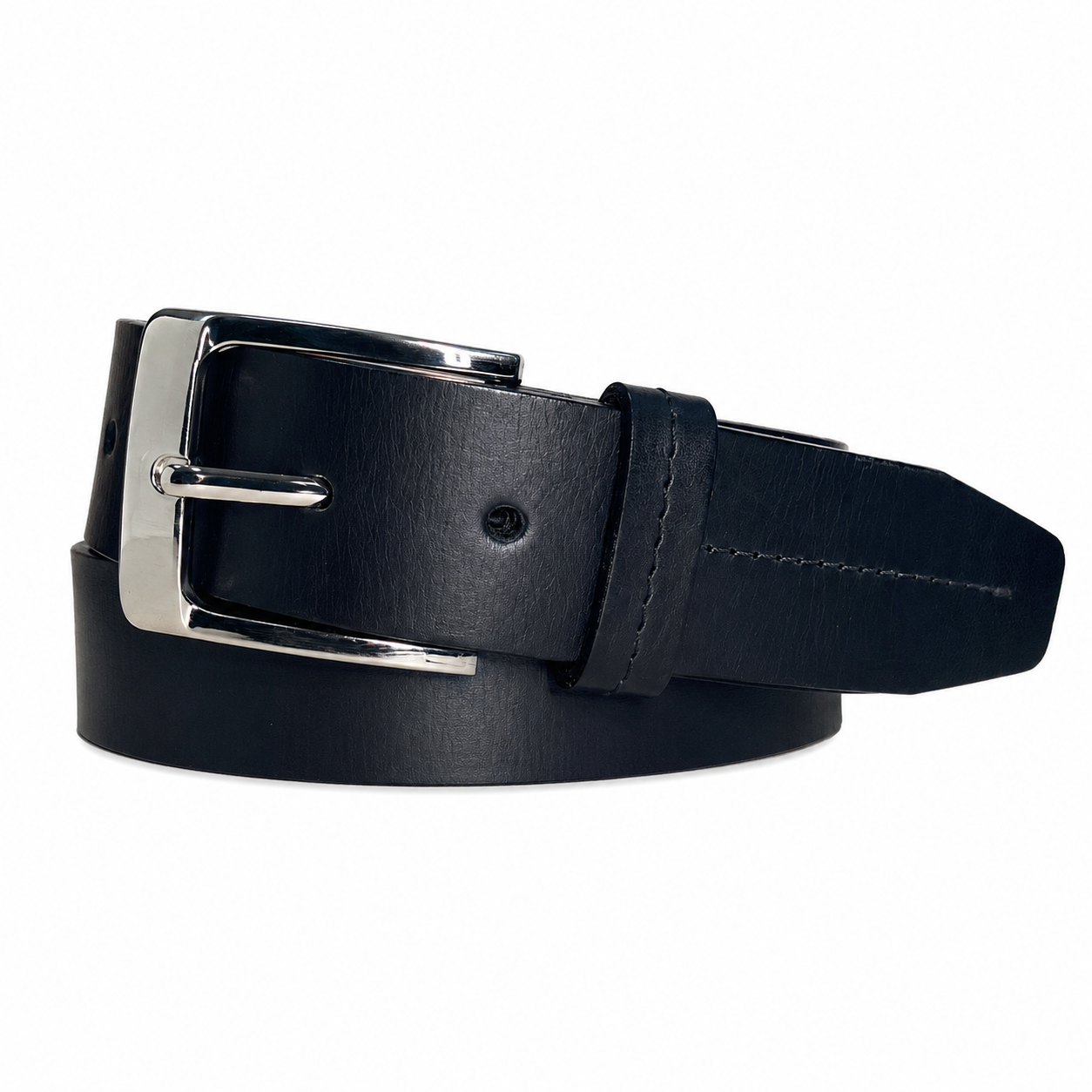 Cinturon Hombre 100% cuero natural negro Davies Craftmen-0