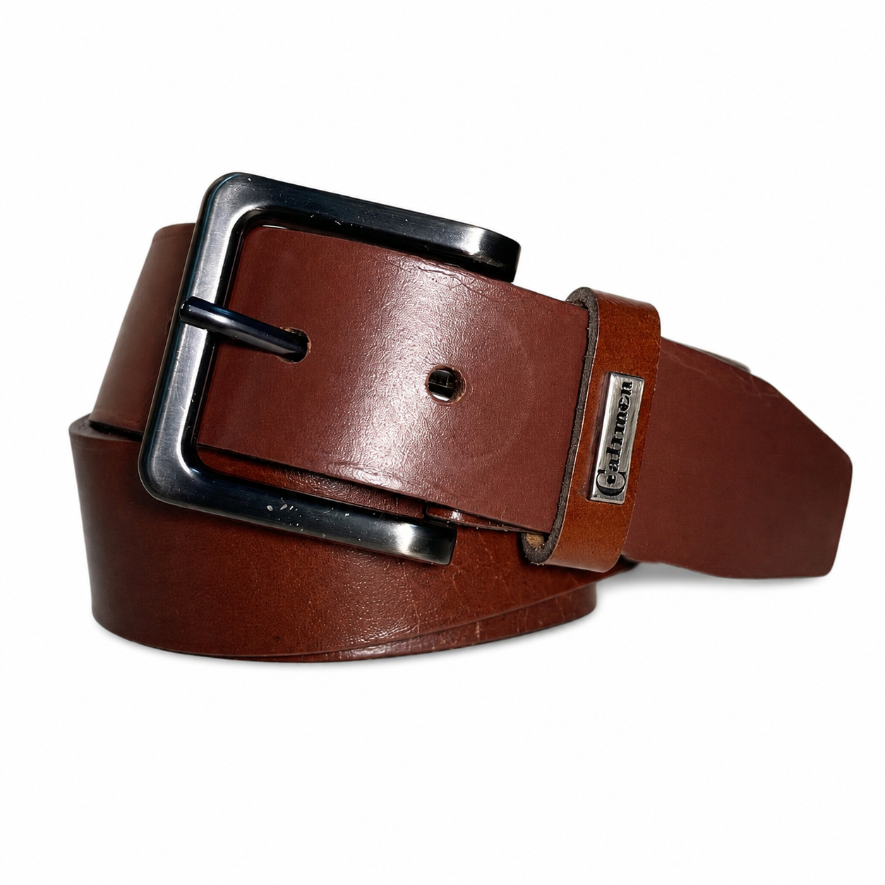 Cinturon Hombre 100% cuero natural coñac Turner Craftmen-0