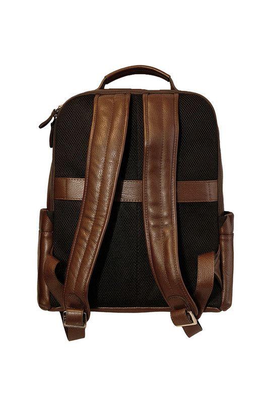 Mochila Notebook 15"  100% cuero natural coñac Gregory  Craftmen -2