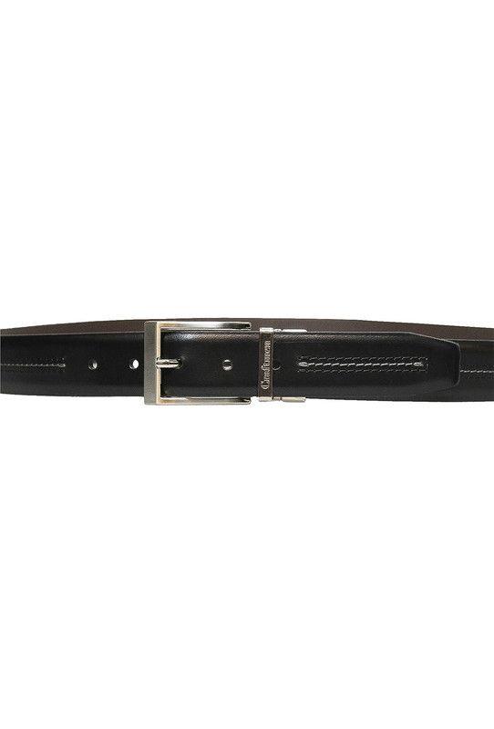 Cinturon Reversible  100% cuero natural negro-cafe  MCC26-NC Craftmen-2