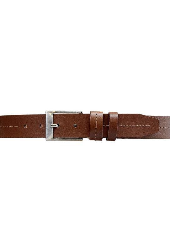 Cinturon Hombre 100% cuero natural Cafe Davies Craftmen-1