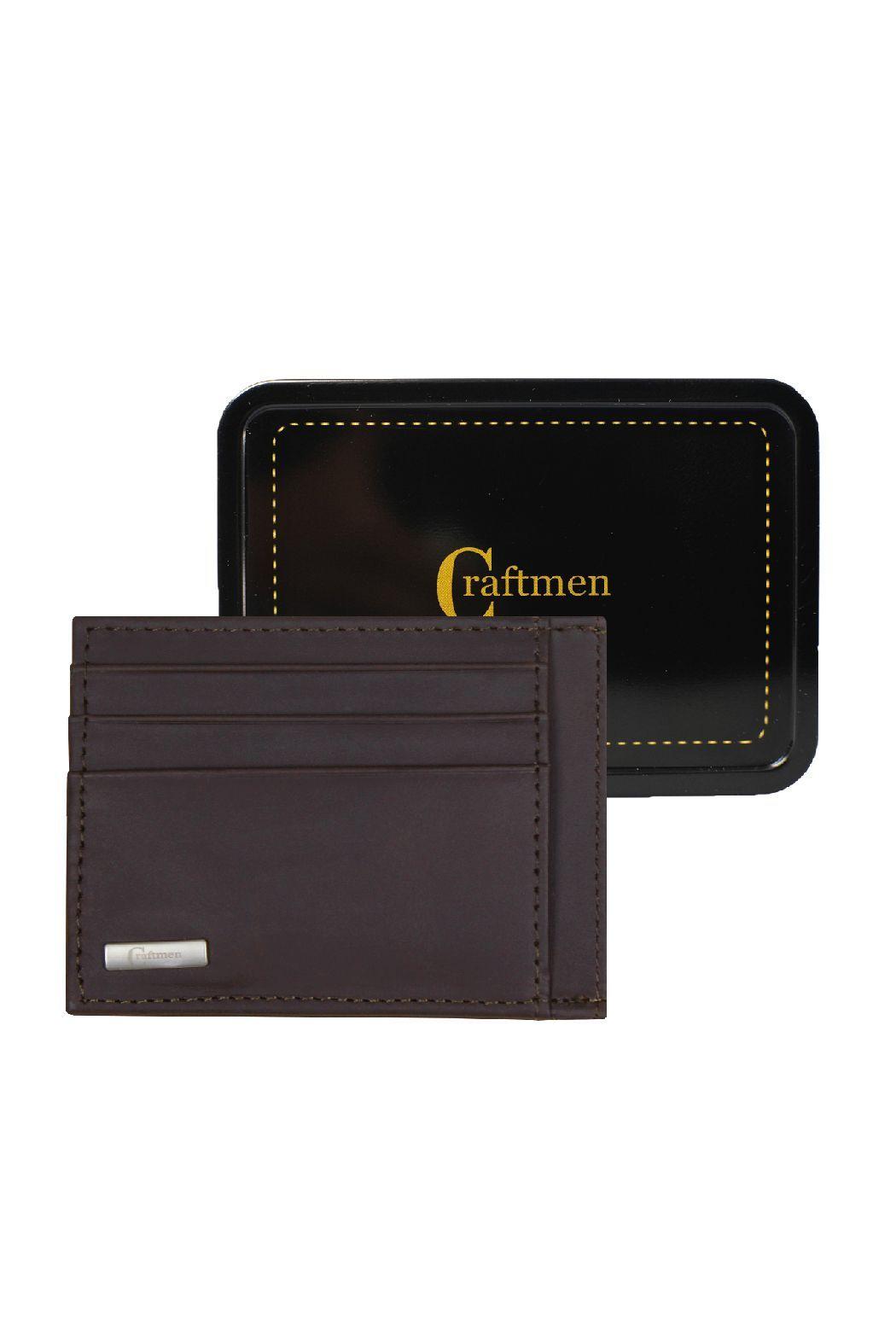 Tarjetero de Hombre 100% cuero Natural-2