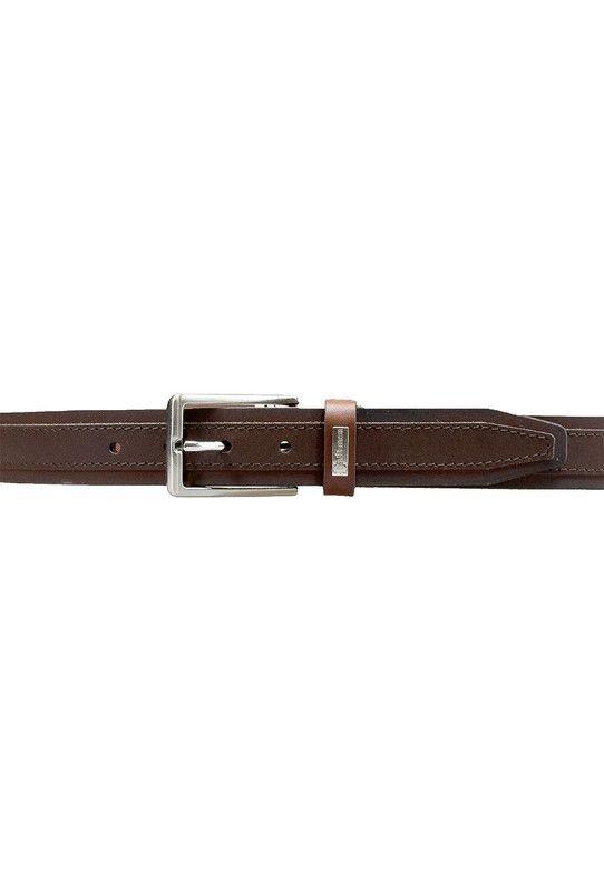 Cinturon Oliver  Hombre Craftmen  100% cuero genuino  café  -1