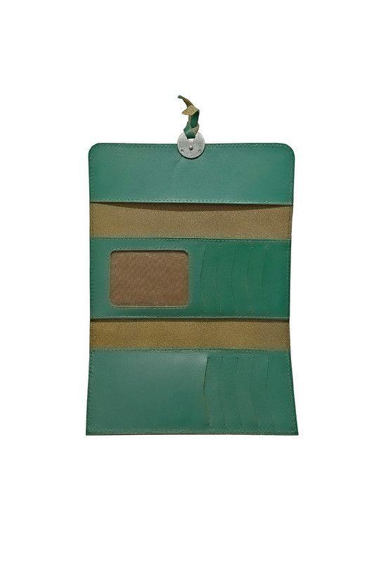 Billetera Mujer Nix Nicoletta 100% Cuero Genuino Verde -2