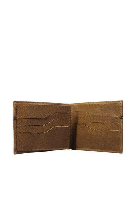 Billetera 100% cuero natural coñac  Oxford Craftmen -2