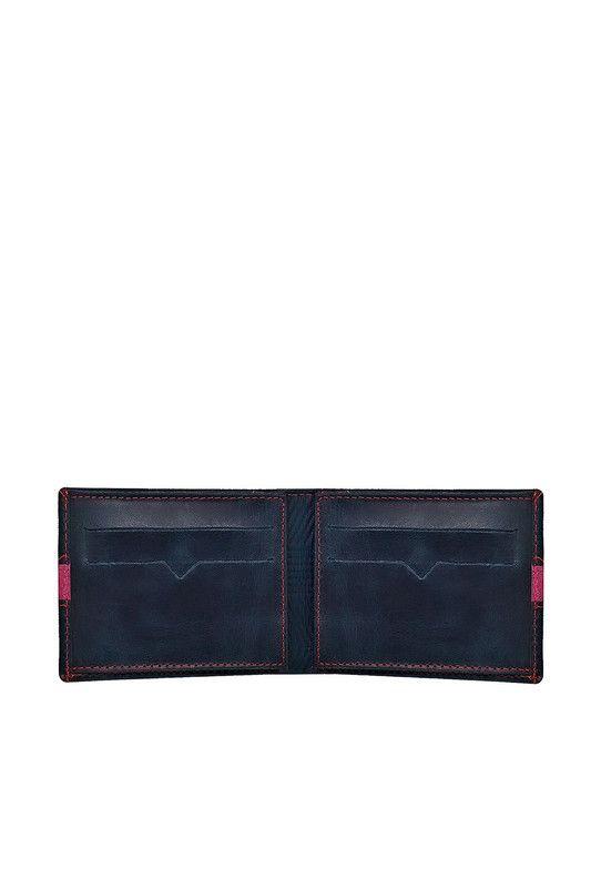 Pack Hombre Billetera-Llavero, 100% Cuero Negro-Rojo Riviera-3