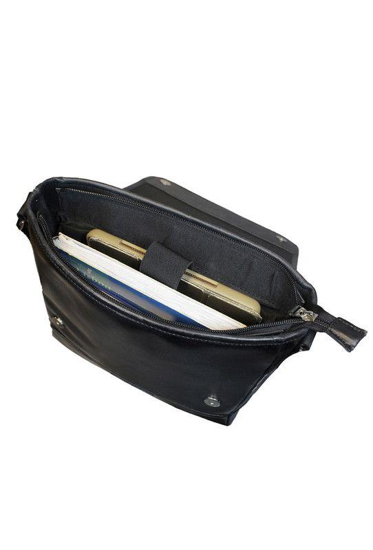 Morral Liuto negro Craftmen 100% cuero genuino -4
