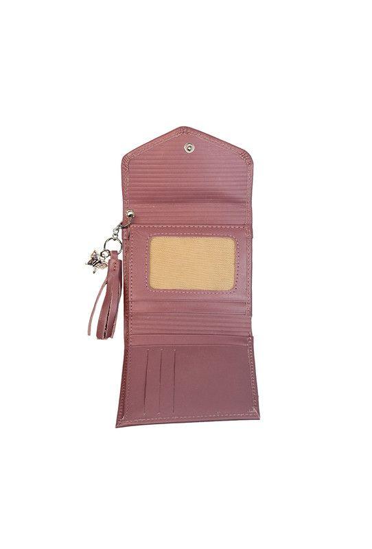 Billetera  mujer 100% cuero genuino lila  Ruby  Nicoletta-2