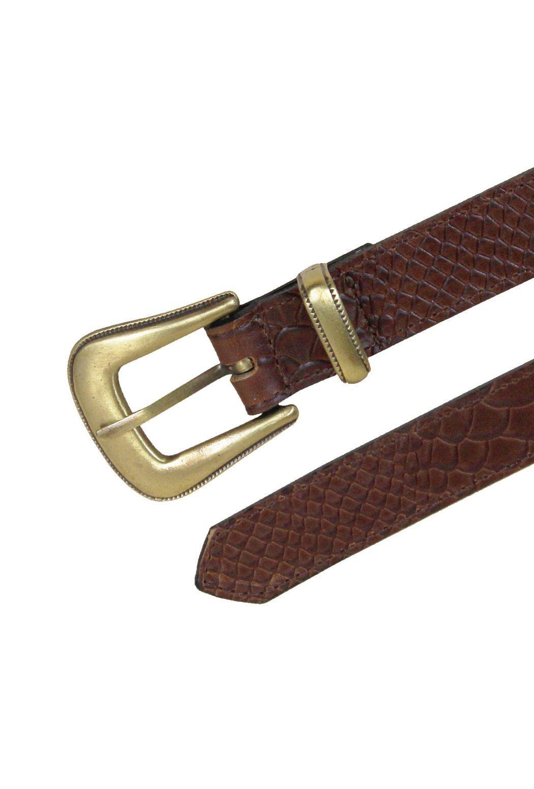 Cinturón Cuero Genuino Excelsa Café-2