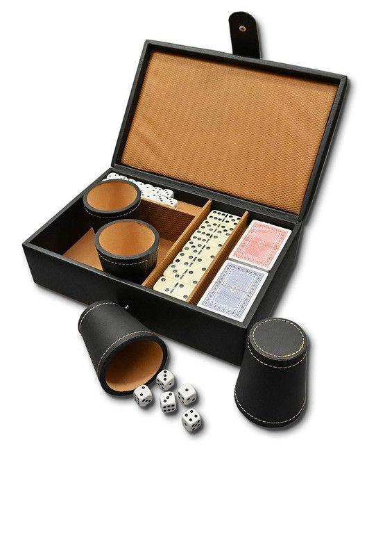 Juego de mesa Cacho naipes y Domino Craftmen-2
