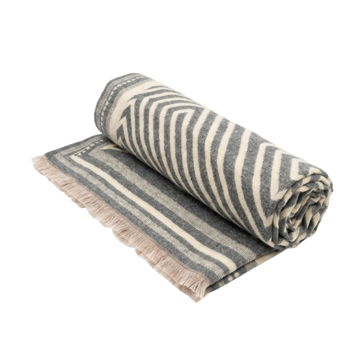 Maxi Bufanda Greca Bicolor Nicoletta-2