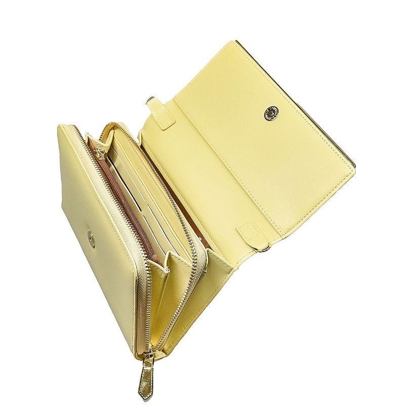 Cartera Clutch Riviera  Amarillo, Ecocuero-2