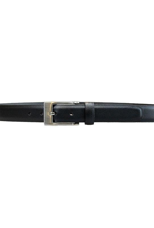Cinturon Hombre 100% cuero natural negro Evans Craftmen-1