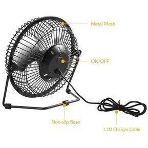 Ventilador Usb Pc Escritorio Casa Verde-2