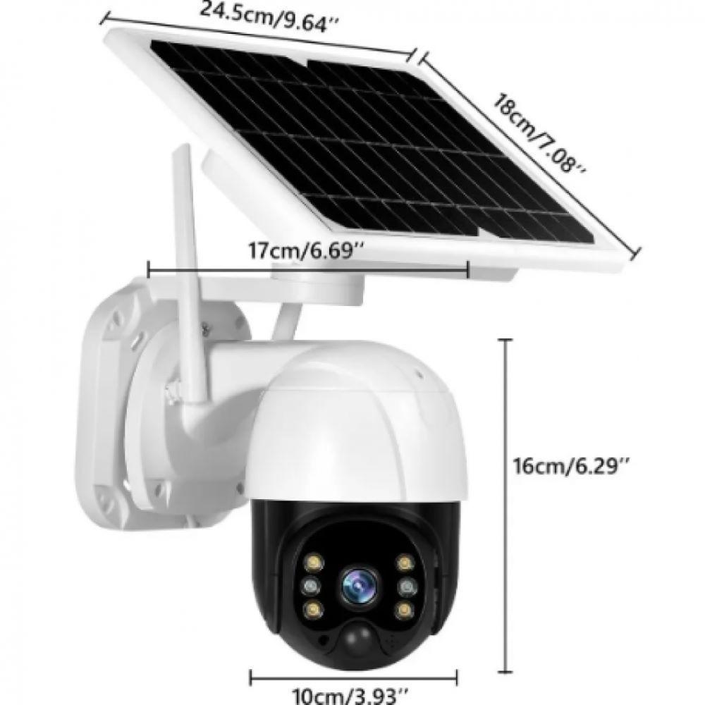 Camara Ip Solar Seguridad Wifi Exterior Hd 1080p Nocturna-4